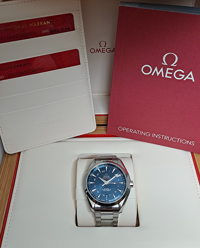 Omega Seamaster Aqua Terra 150M Co-Axial GMT Wristwatch Ref. 231.10.43.22.03.001
